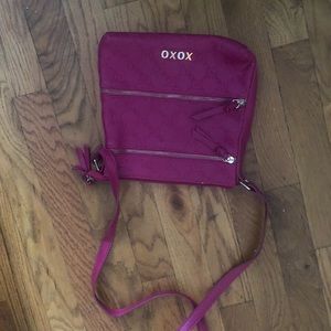 Pink crossbody bag